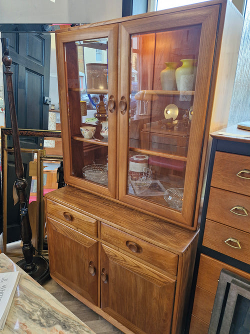 Ercol 2 Door 2 Drawer Glazed Display Unit