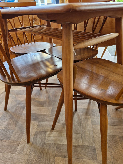 Ercol Kitchen Table & 4 x Candlestick Chairs