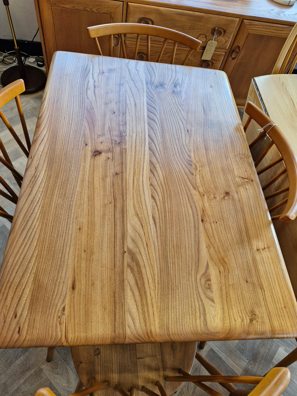 Ercol Kitchen Table & 4 x Candlestick Chairs