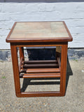 Danish Teak Tiled Topped Side Table