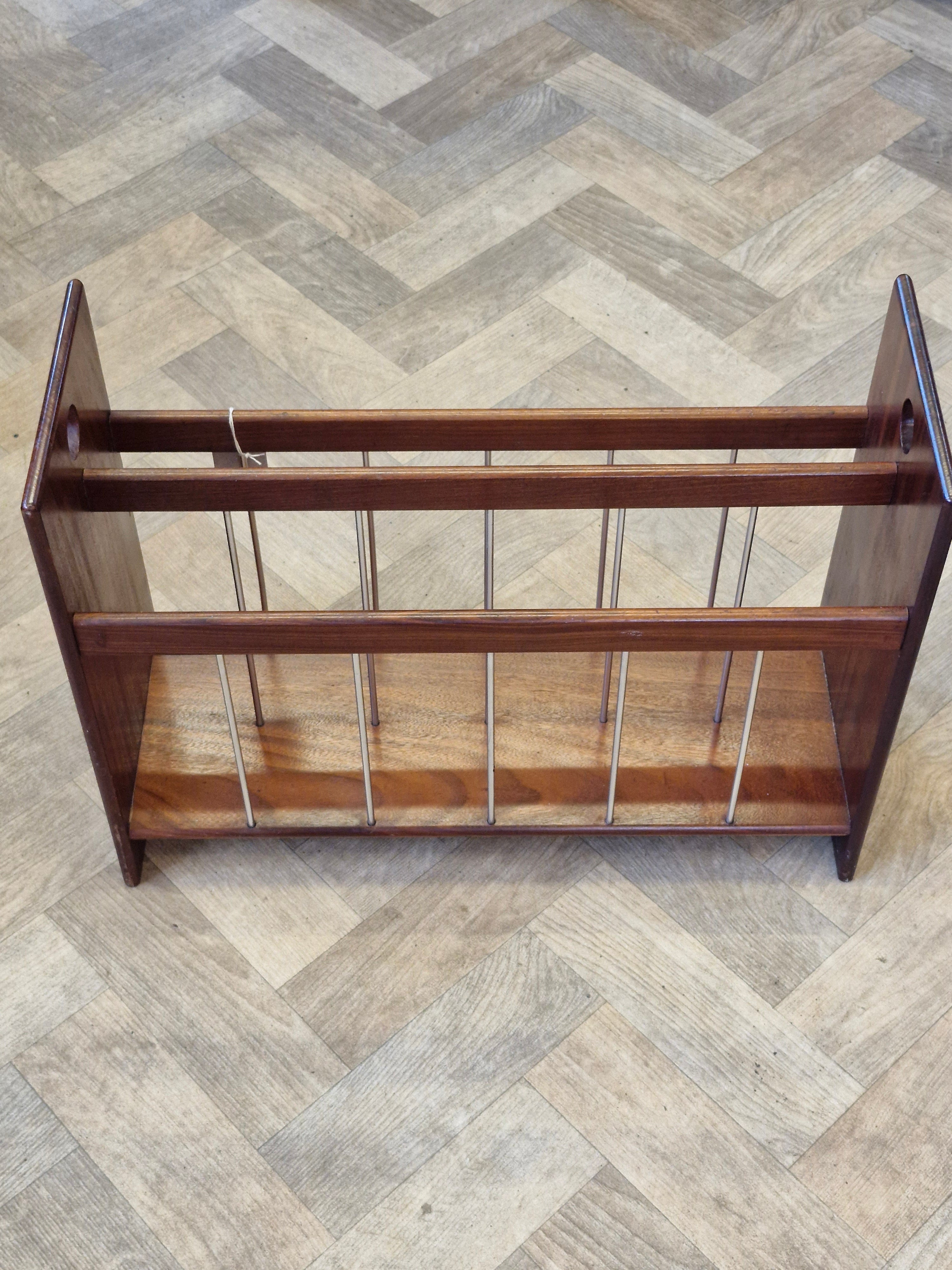 Danish Teak Magazine Rack