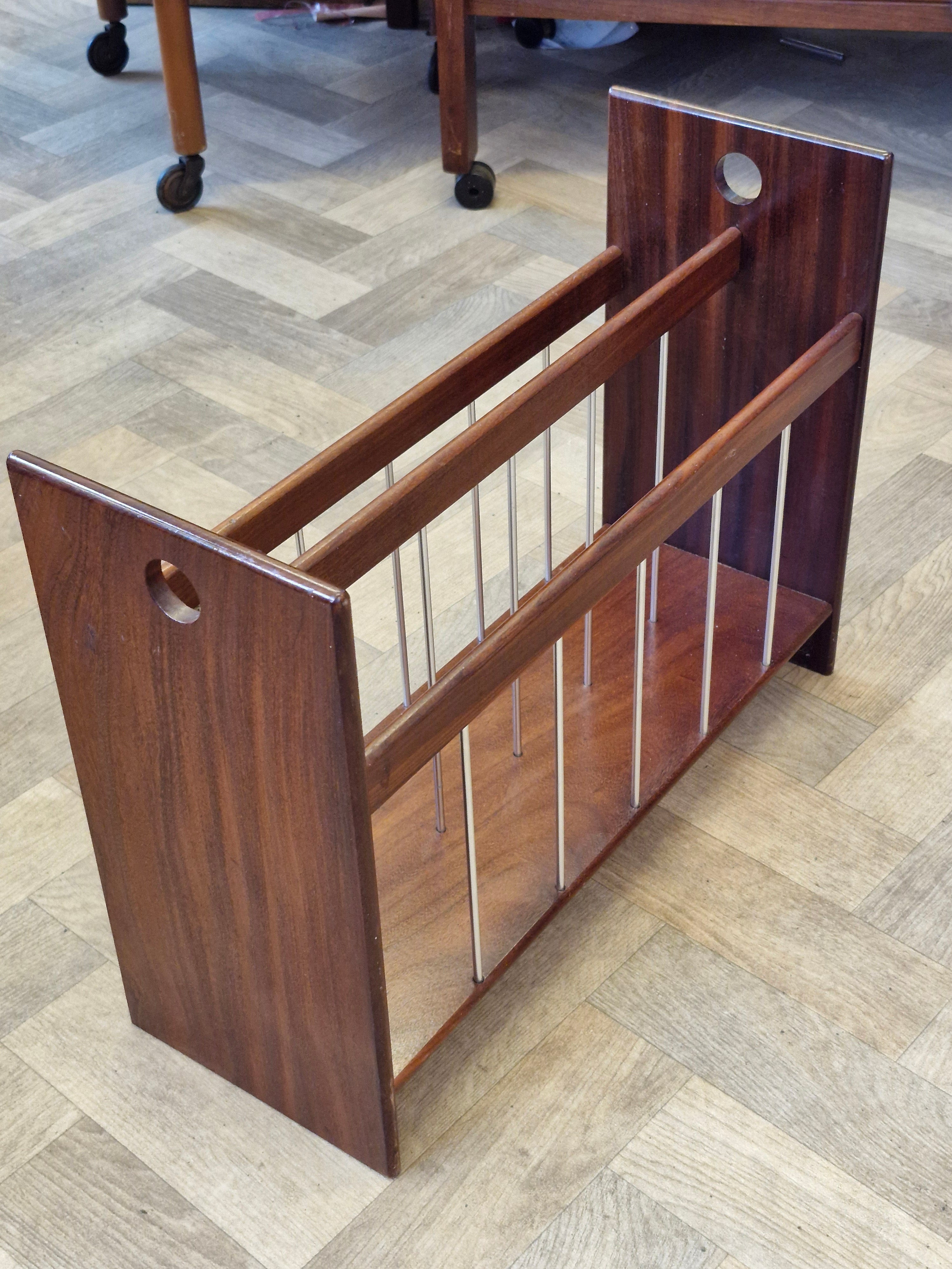 Danish Teak Magazine Rack
