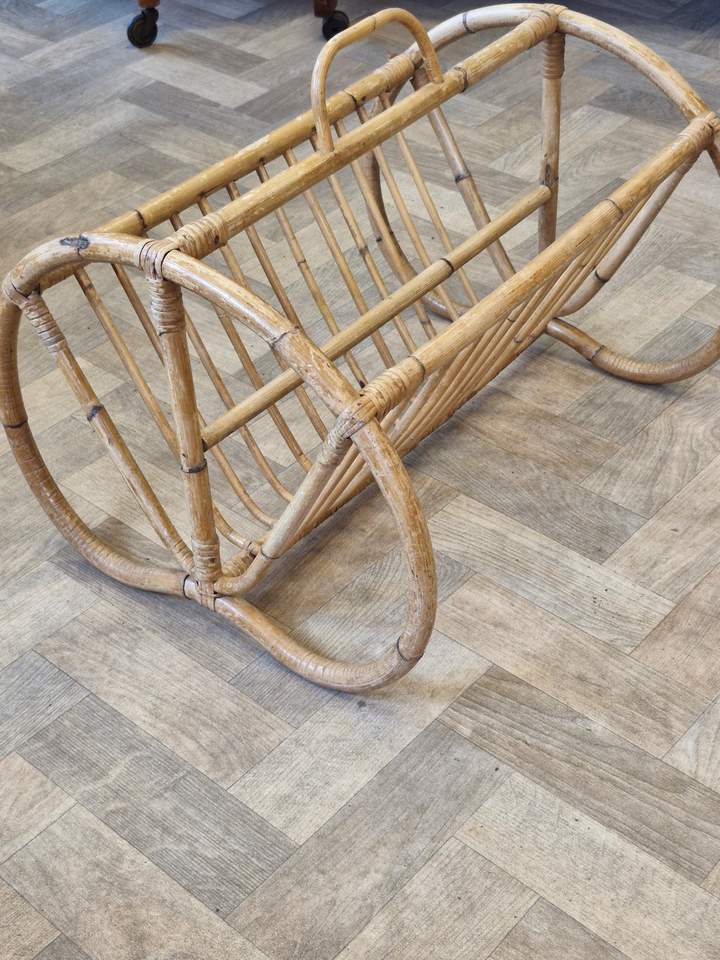 Bamboo Magazine Rack