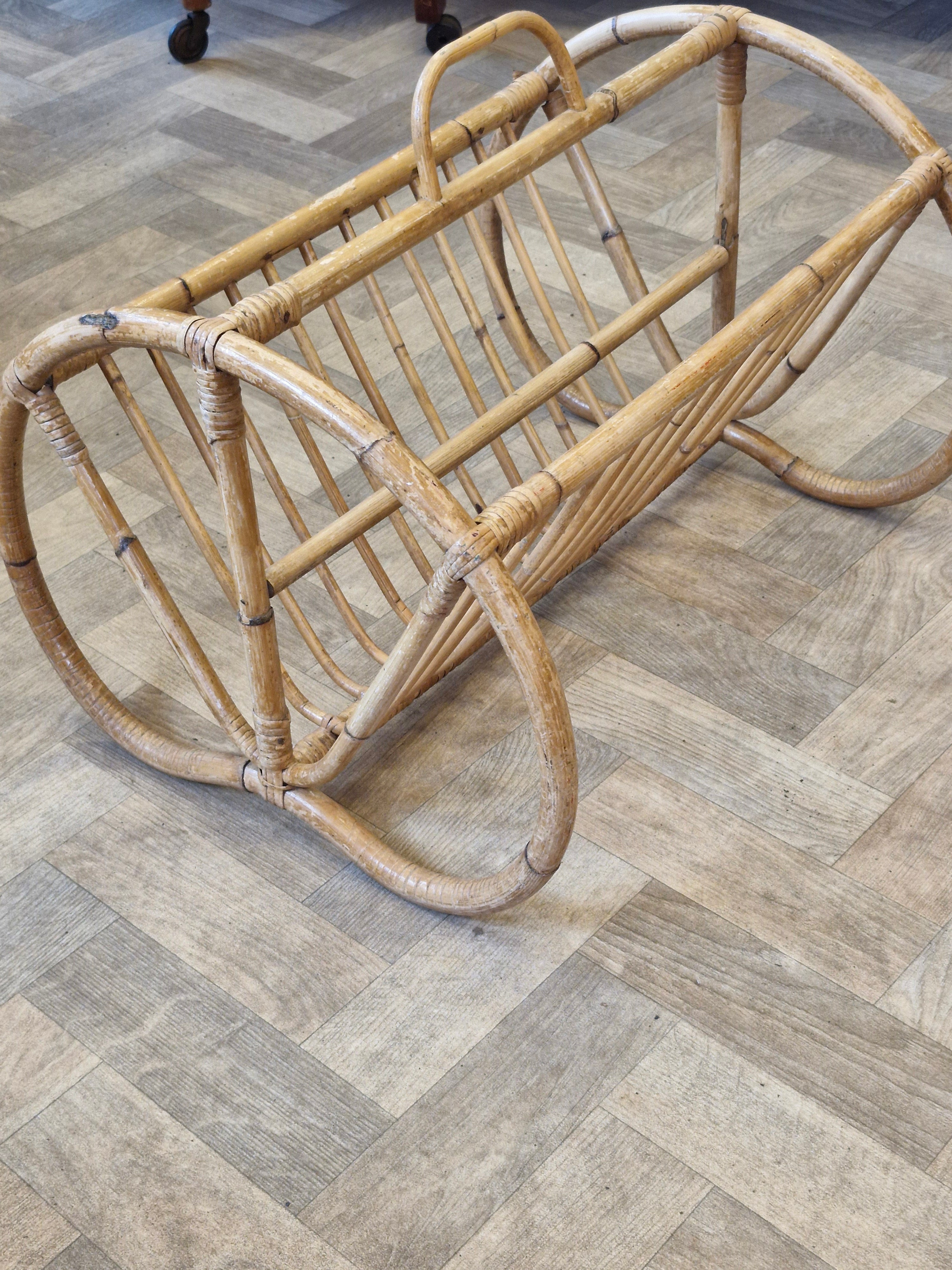 Bamboo Magazine Rack