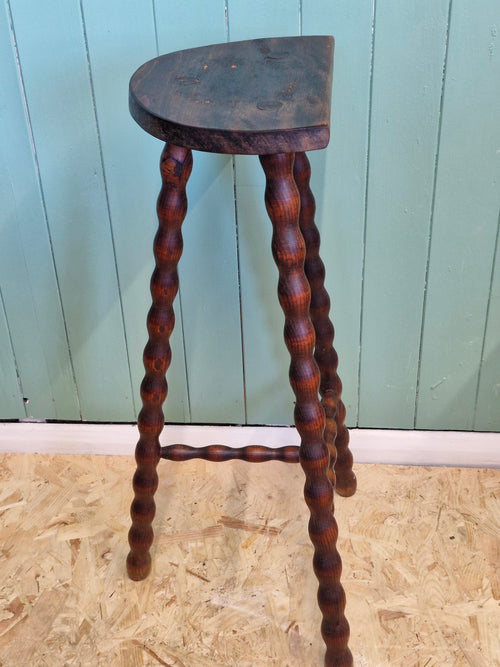 French Demi-Lune Bobbin Leg Stool